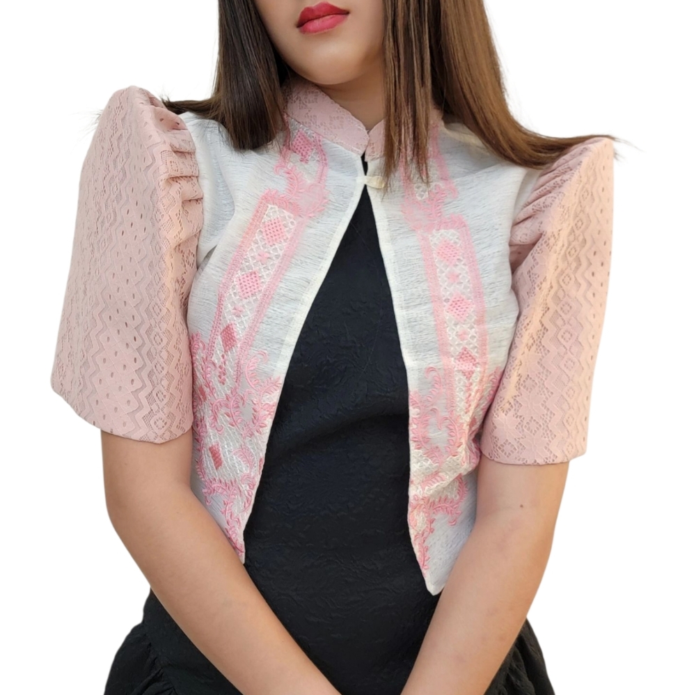 Filipiniana Mestiza Bolero Lace Top
